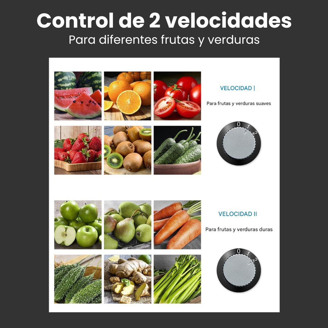 JuiceMaster 800W™ - Extractor Profesional 3 en 1